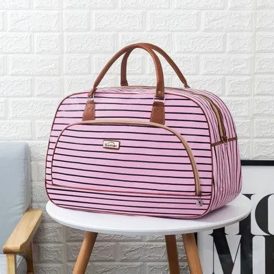 Fashion Portable Shoulder Bag Duffel Bag for Men and Women PU Leather Printed Waterproof Printed Travel Bag Multifunction bag