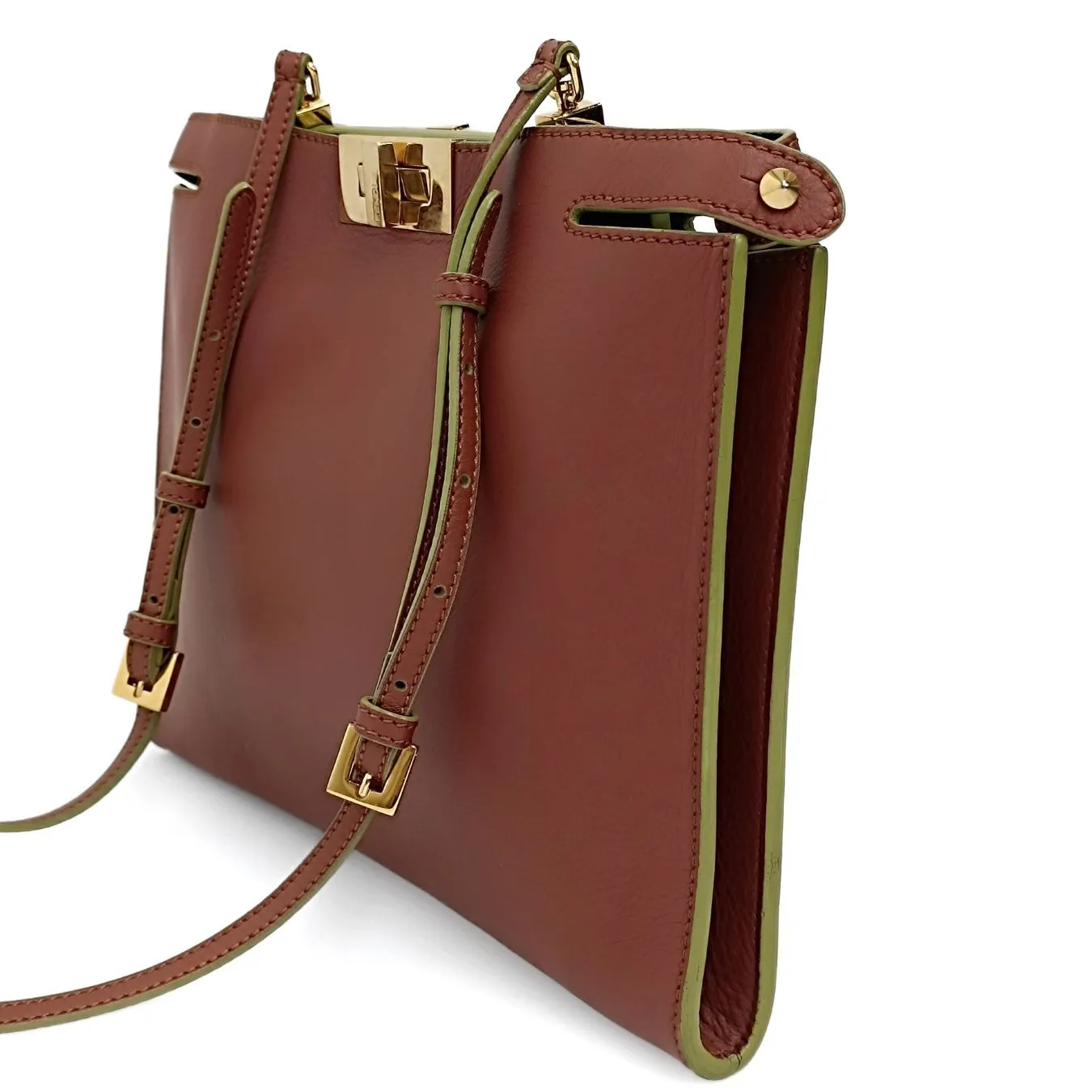 Fendi Fendi Pekaboo X-Lite shoulder bag in two-tone leather - '10s