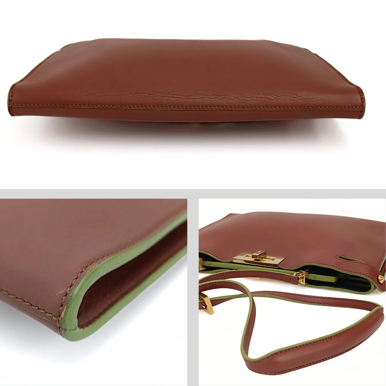 Fendi Fendi Pekaboo X-Lite shoulder bag in two-tone leather - '10s