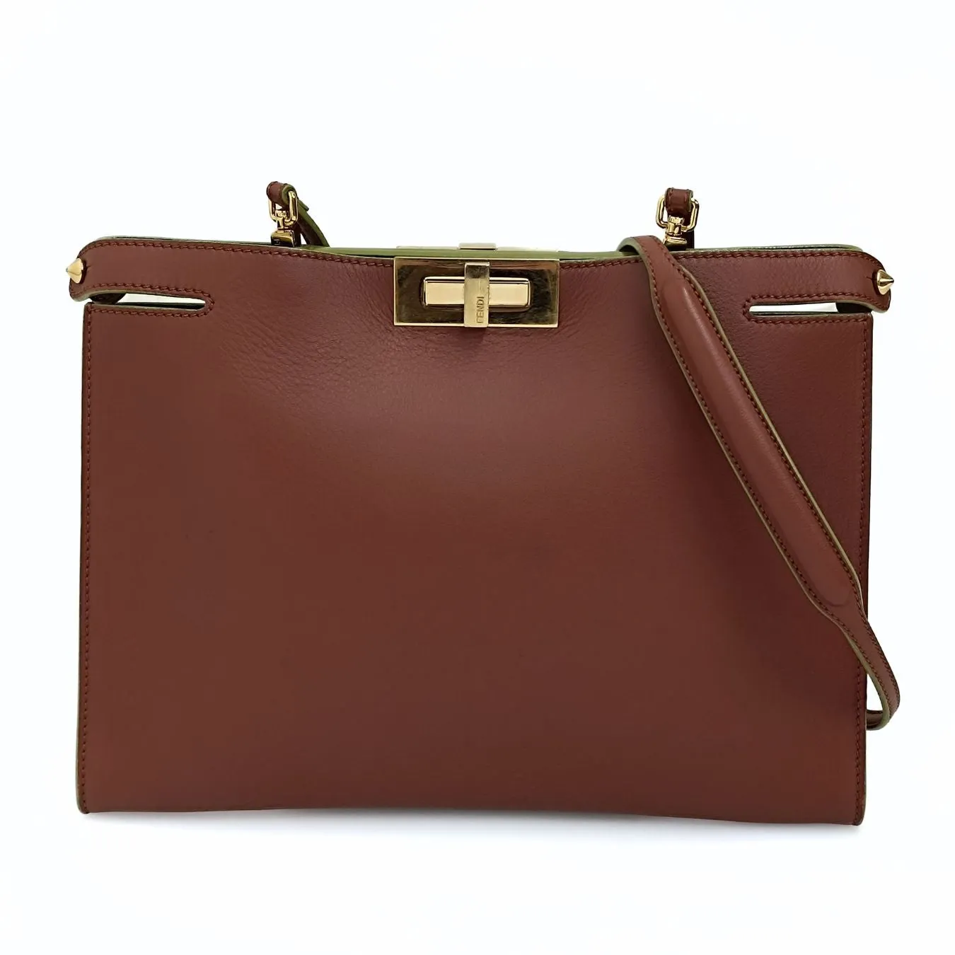Fendi Fendi Pekaboo X-Lite shoulder bag in two-tone leather - '10s