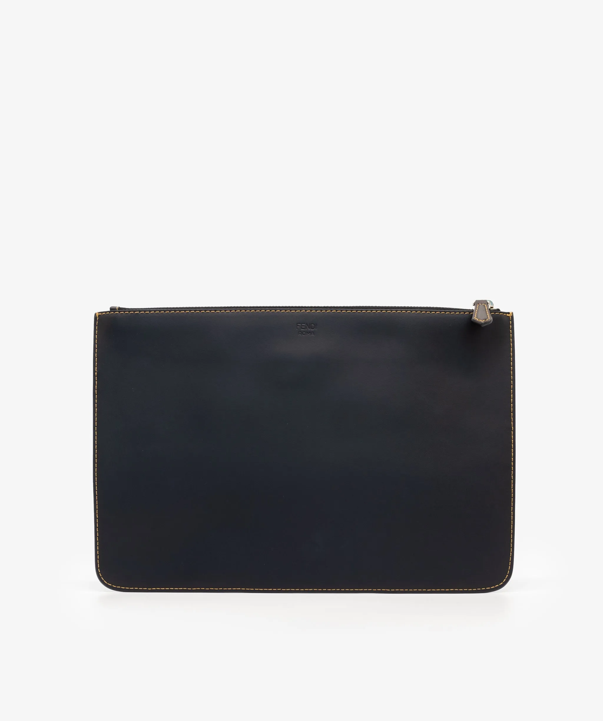 Fendi Zucca Leather Clutch Bag RJL1358