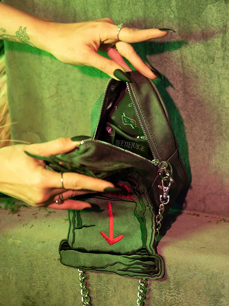 FINAL SALE - BEETLEJUICE™ Tombstone Crossbody Bag