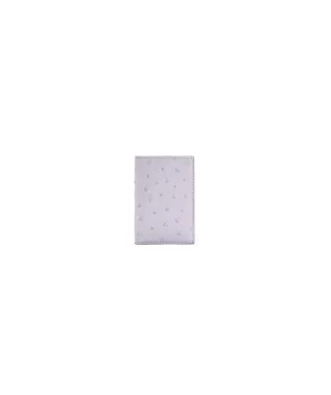 Folded Card Holder | Ostrich Leather | Lilac