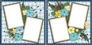 Forest Girl - Digital Scrapbook Pages - INSTANT DOWNLOAD