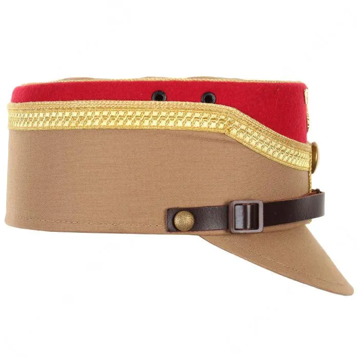 German SA Kepi – Red with Gold Piping & Metal Badge