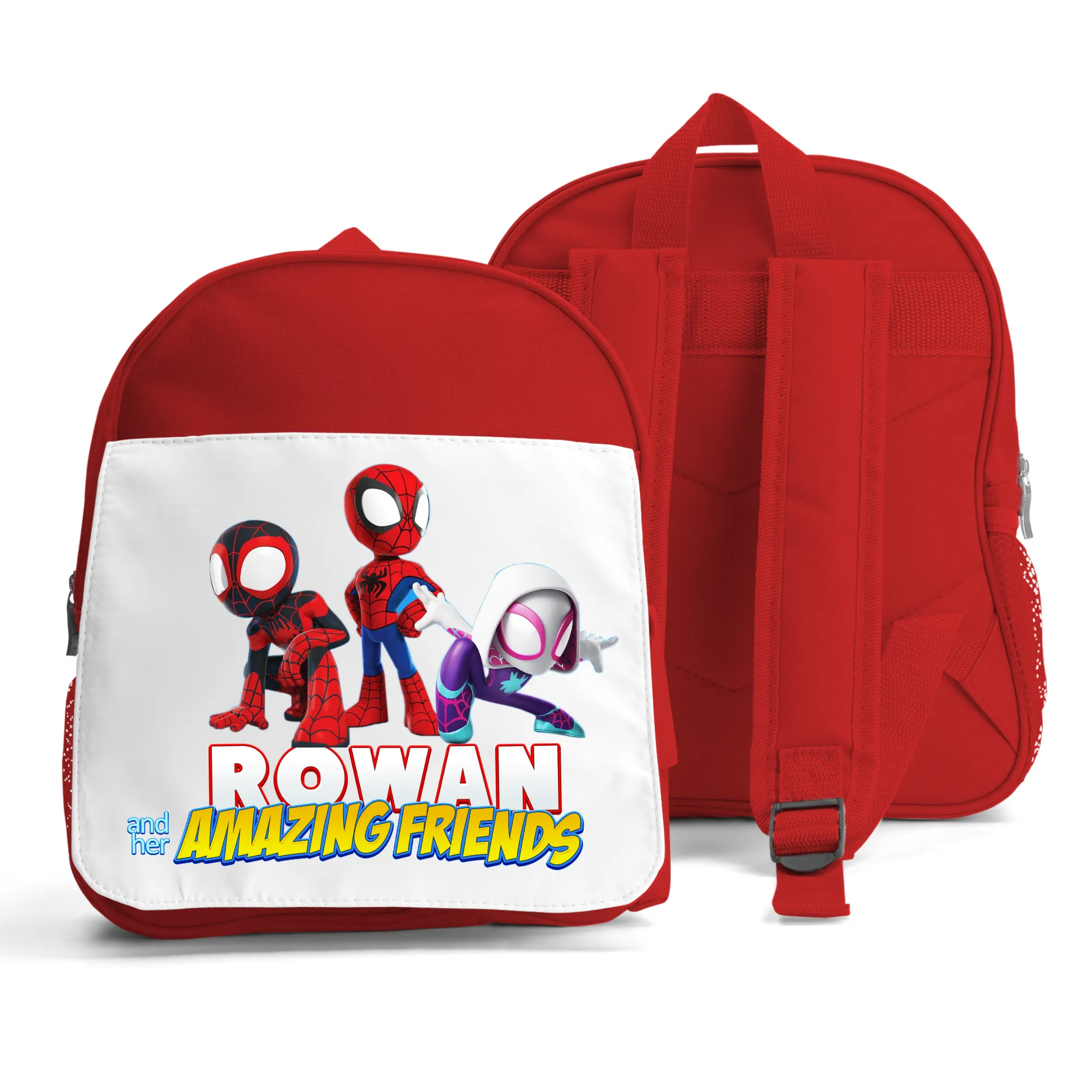 Girls' Personalised Spidey and his Amazing Friends Backpack I Custom Backpack for Girls