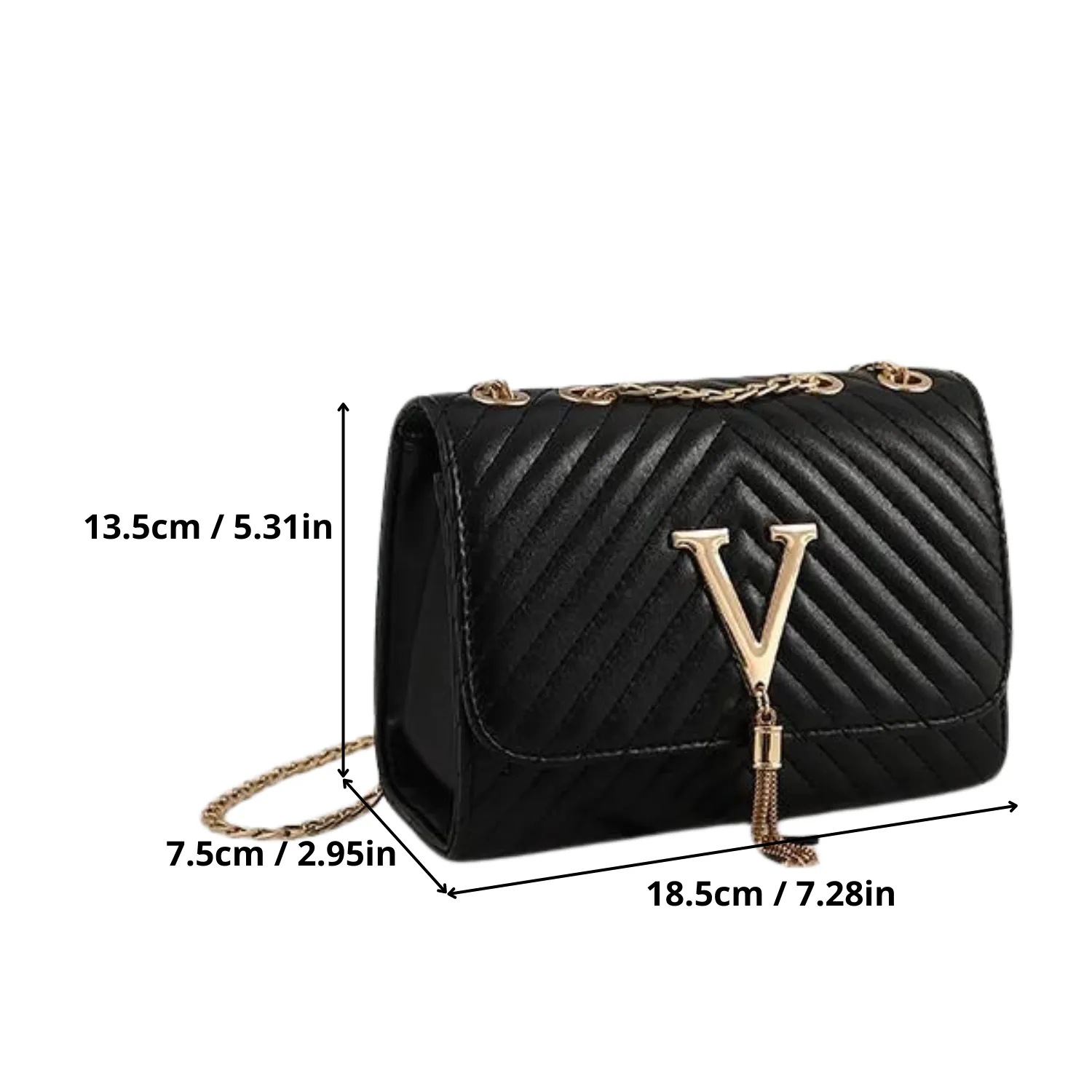 Glamour Night Clutch - Sequined Tassel Crossbody Bag