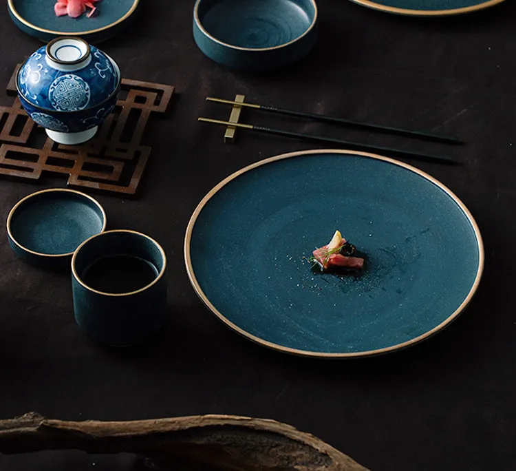 Gold Trimmed Elegant Plate