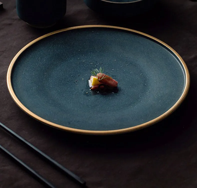 Gold Trimmed Elegant Plate
