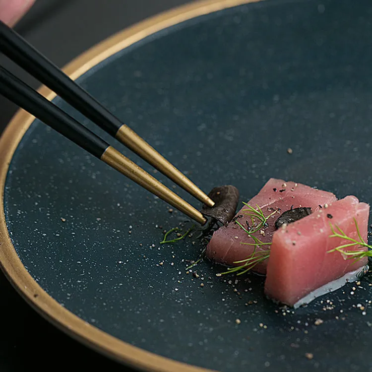 Gold Trimmed Elegant Plate