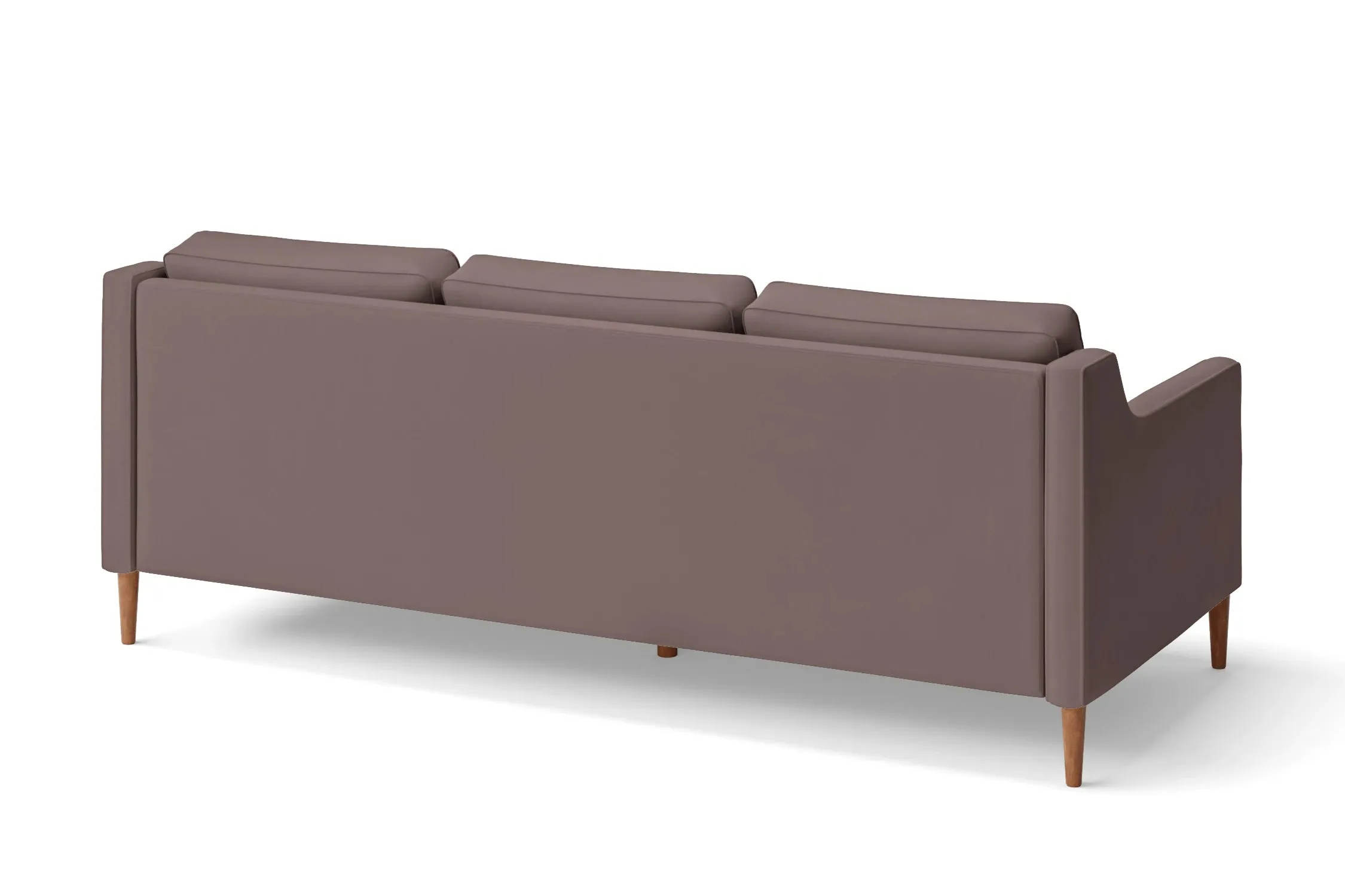 Greco 3 Seater Sofa Rose Taupe Leather