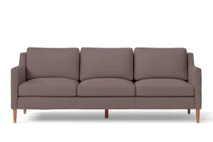 Greco 3 Seater Sofa Rose Taupe Leather