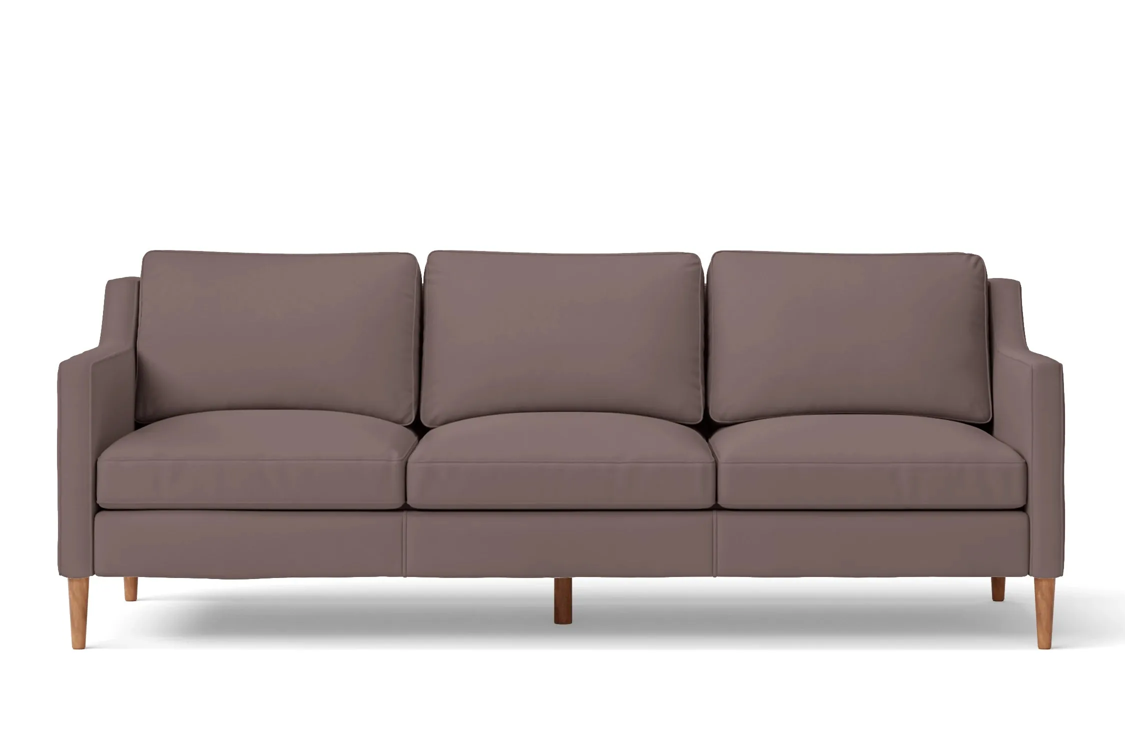 Greco 3 Seater Sofa Rose Taupe Leather