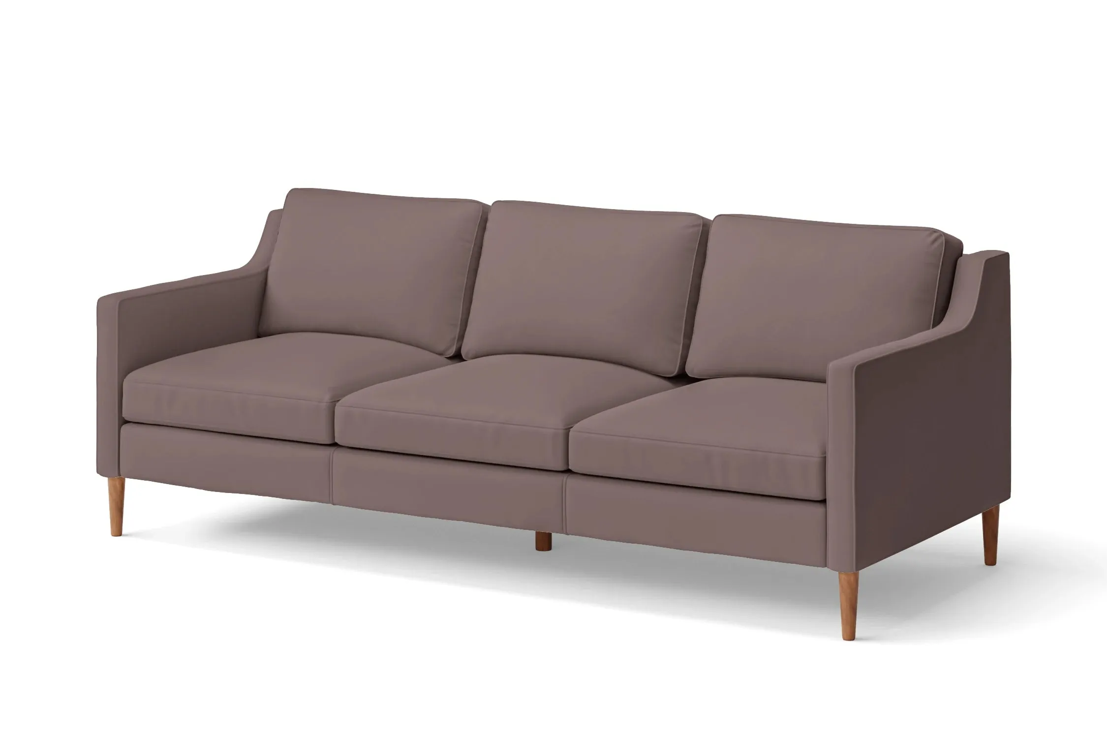 Greco 3 Seater Sofa Rose Taupe Leather