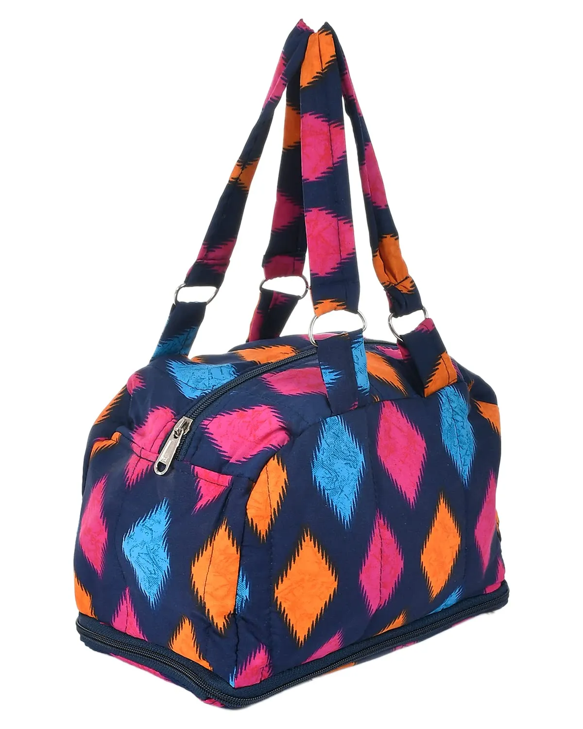 Heart Home Navajo Pattern Everday Use Women Bag for Travel: Shopping: School: Work (Blue)-50HH01148