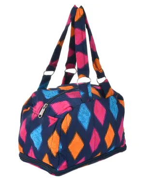Heart Home Navajo Pattern Everday Use Women Bag for Travel: Shopping: School: Work (Blue)-50HH01148