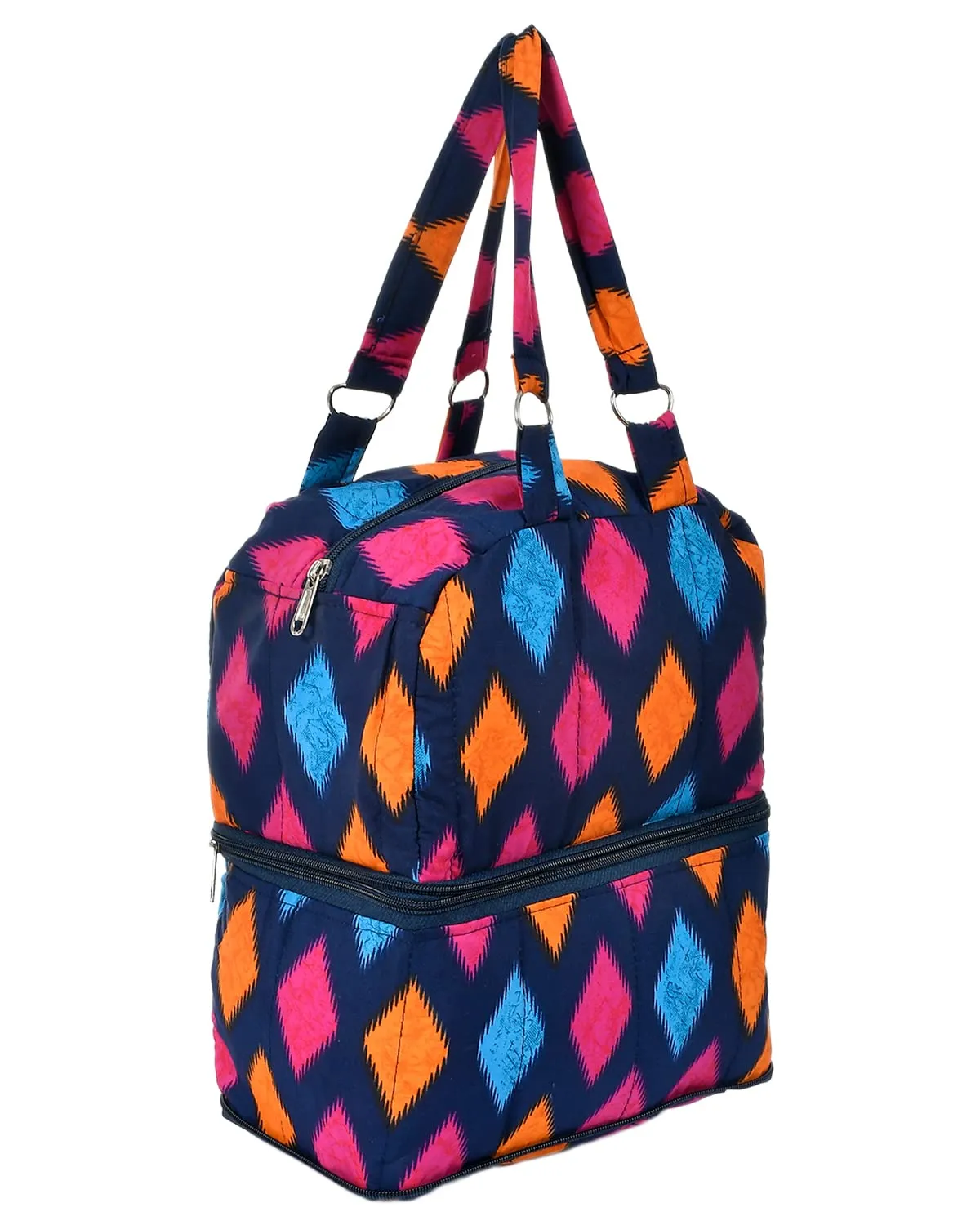 Heart Home Navajo Pattern Everday Use Women Bag for Travel: Shopping: School: Work (Blue)-50HH01148