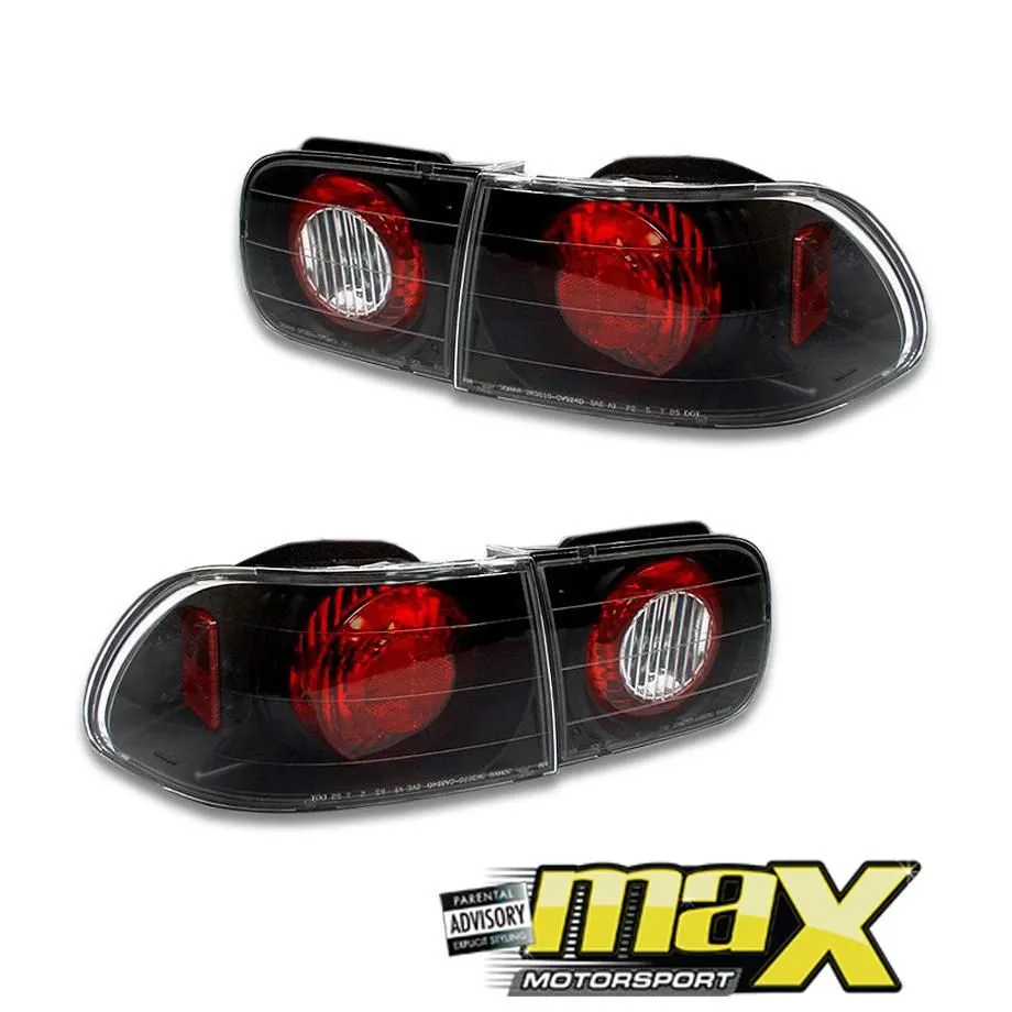 Honda Ballade (92-95) Lexus Style Taillights (Black)