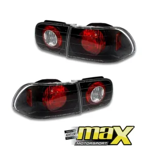 Honda Ballade (92-95) Lexus Style Taillights (Black)