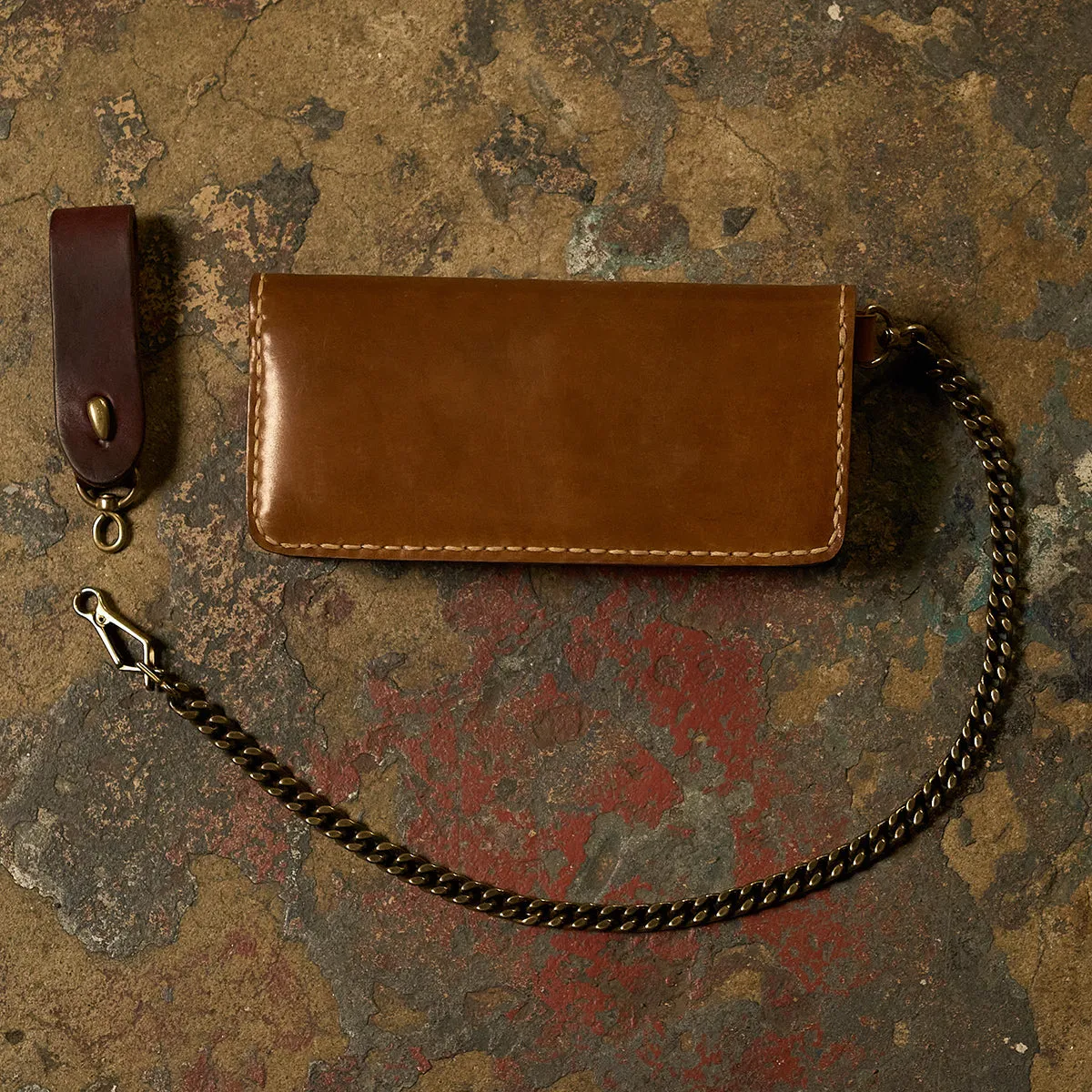 Horween® Shell Chain Wallet No.9
