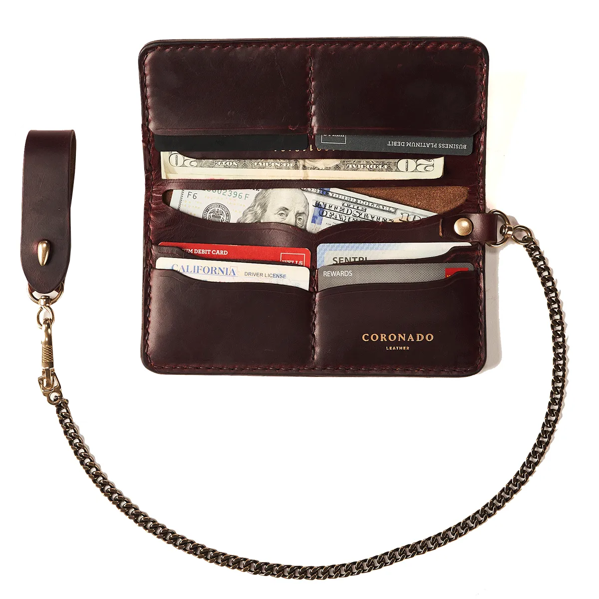 Horween® Shell Chain Wallet No.9