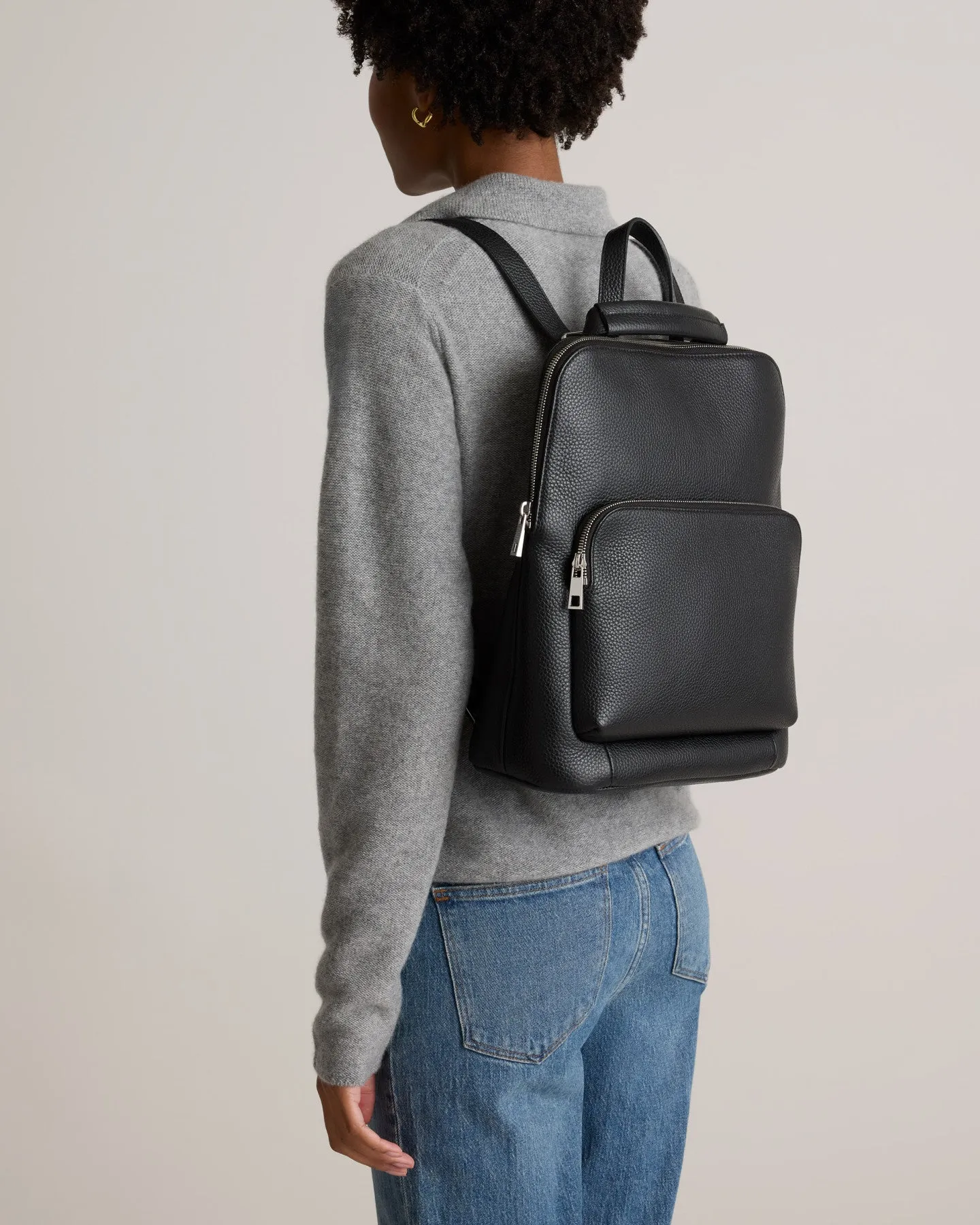 Italian Leather Convertible Backpack
