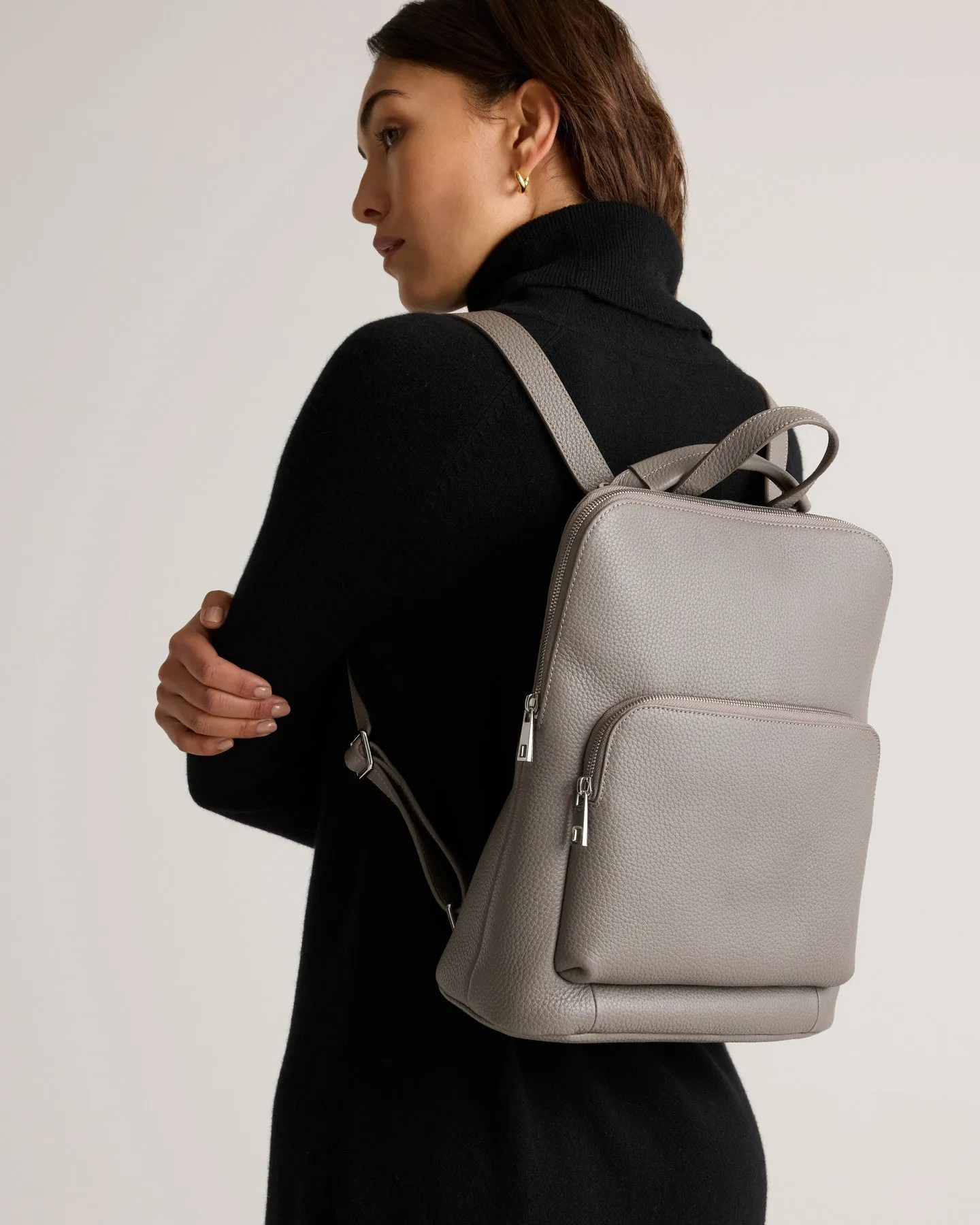 Italian Leather Convertible Backpack