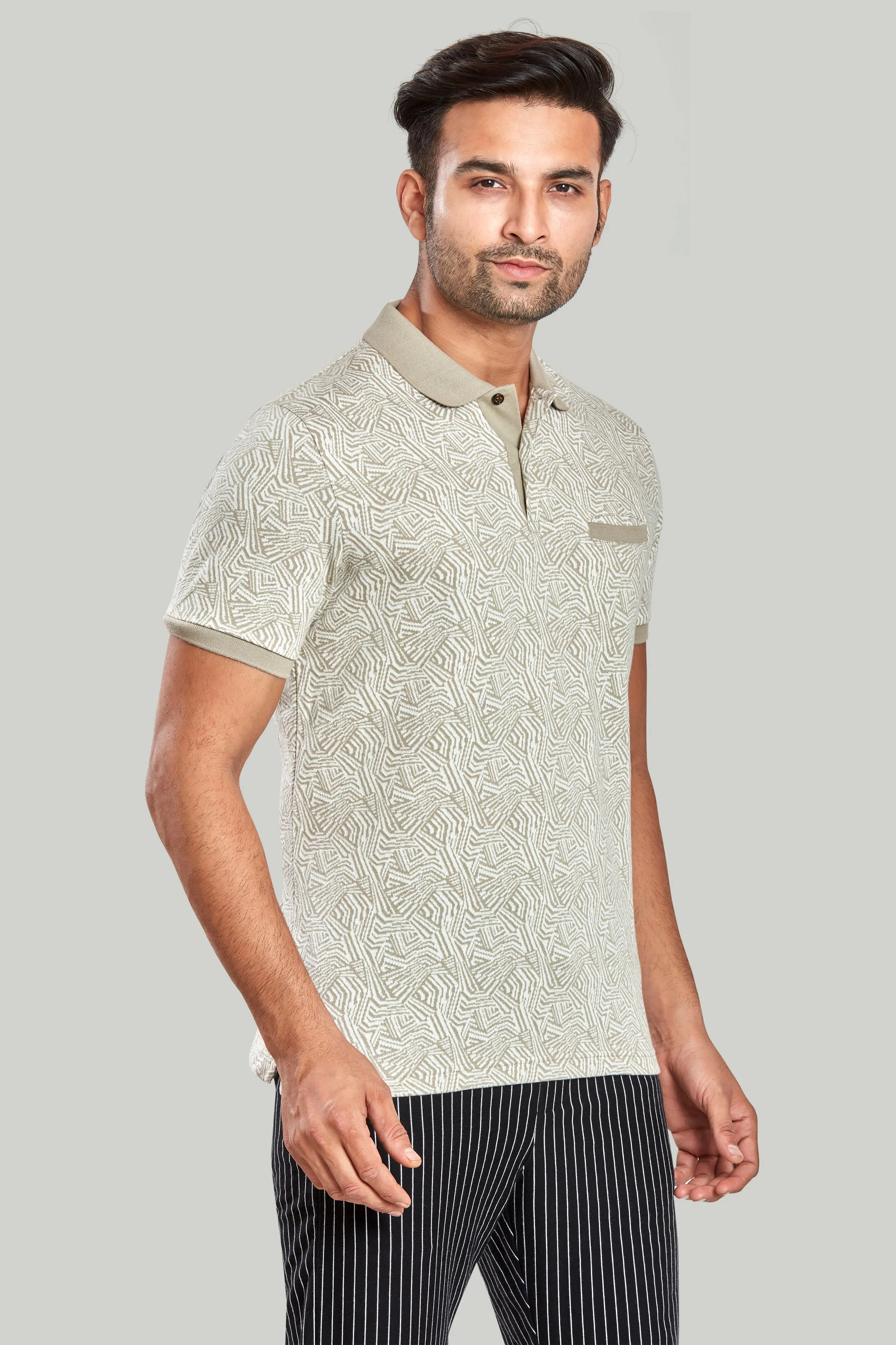 Jacquard Texture Polo