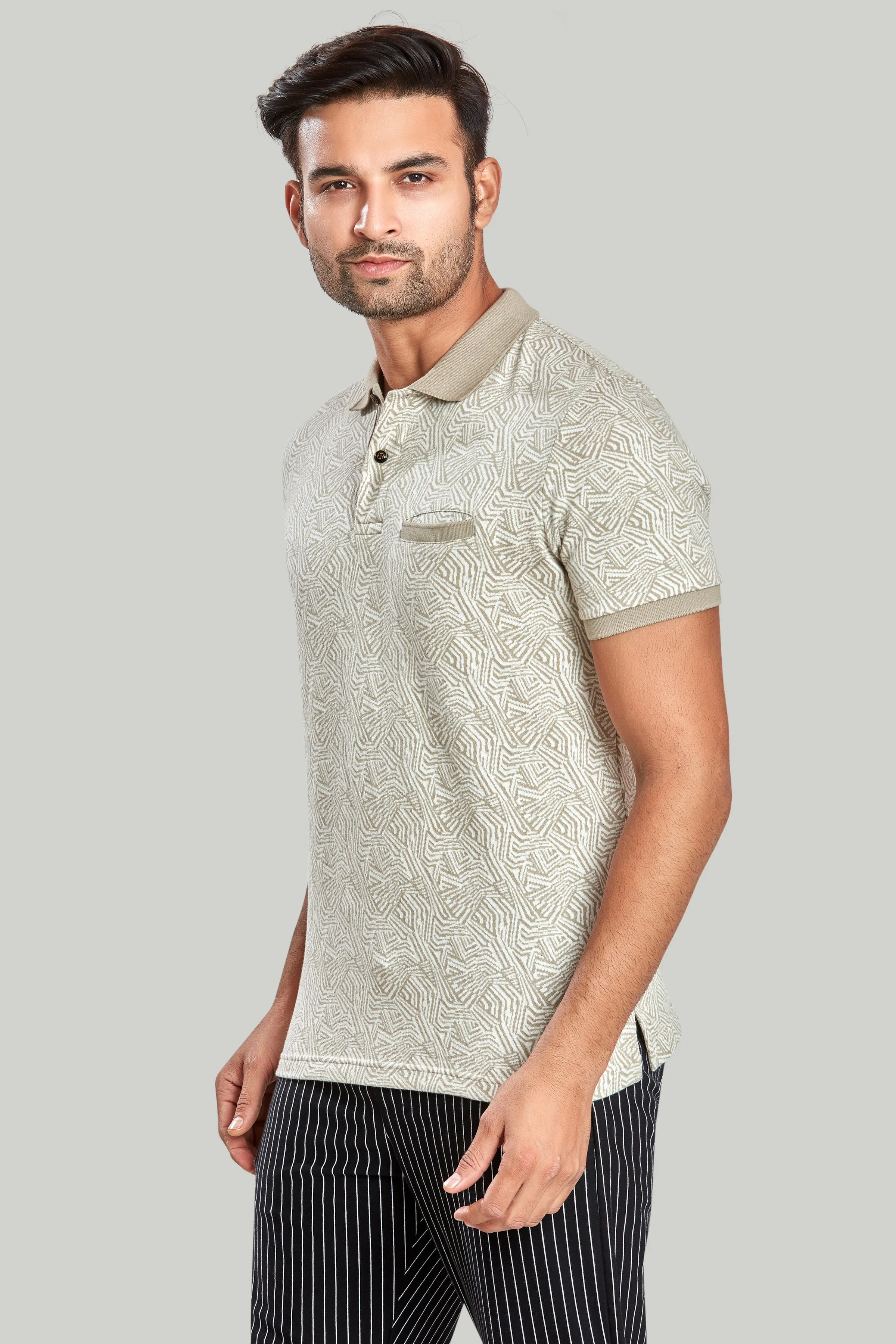 Jacquard Texture Polo