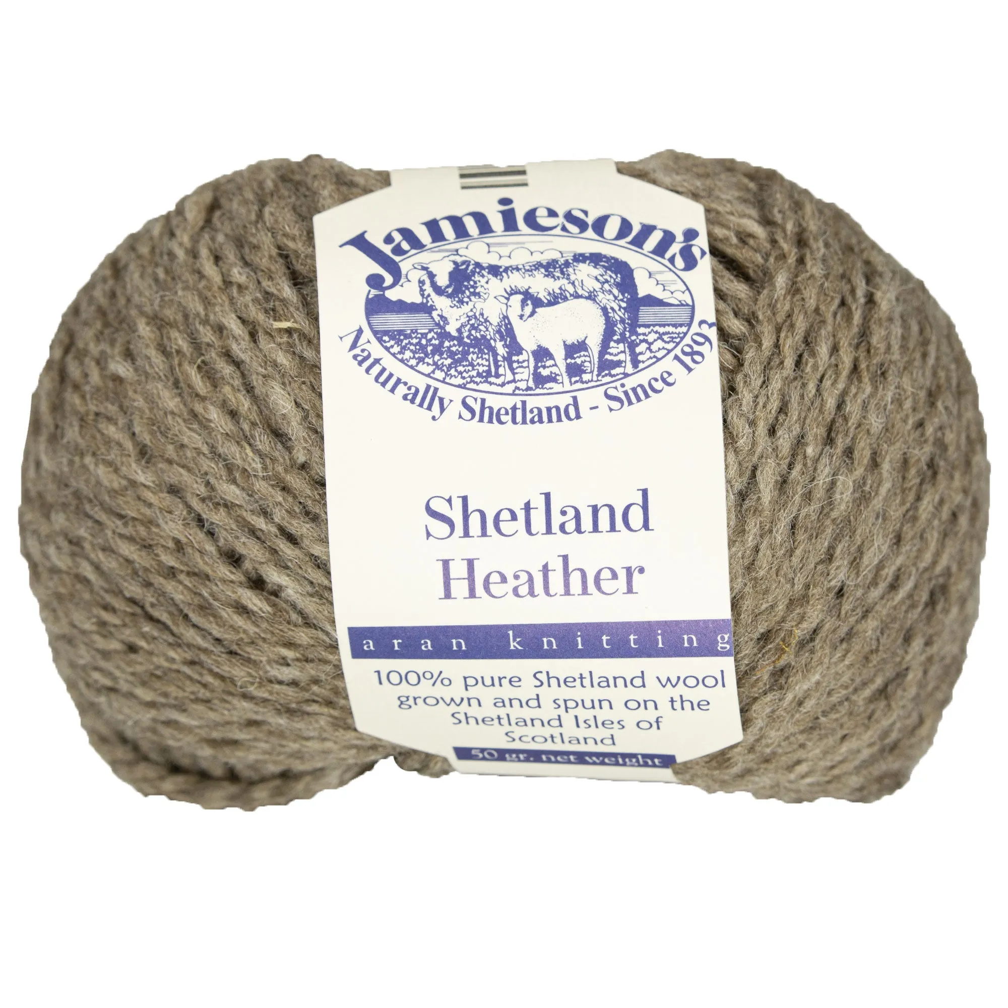 Jamieson's of Shetland Heather Aran Yarn - 107 Mogit