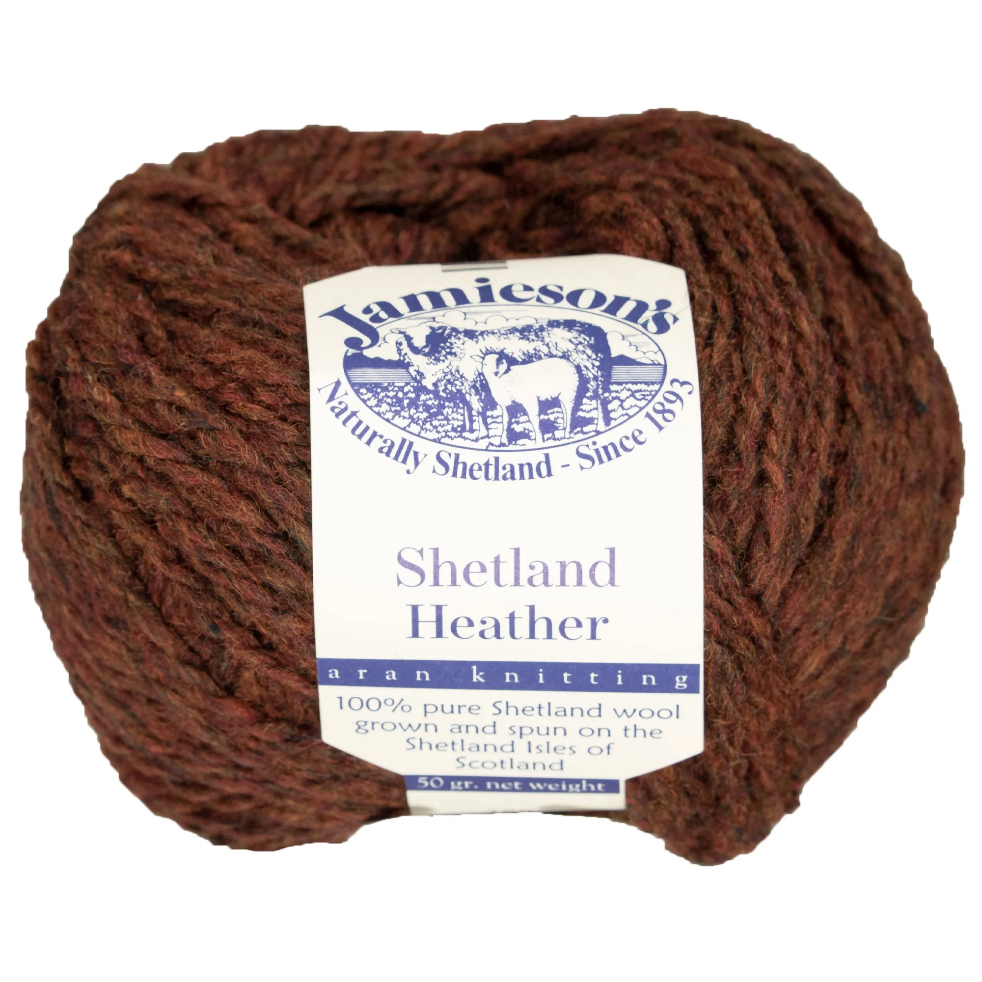 Jamieson's of Shetland Heather Aran Yarn - 199 Copper Beech