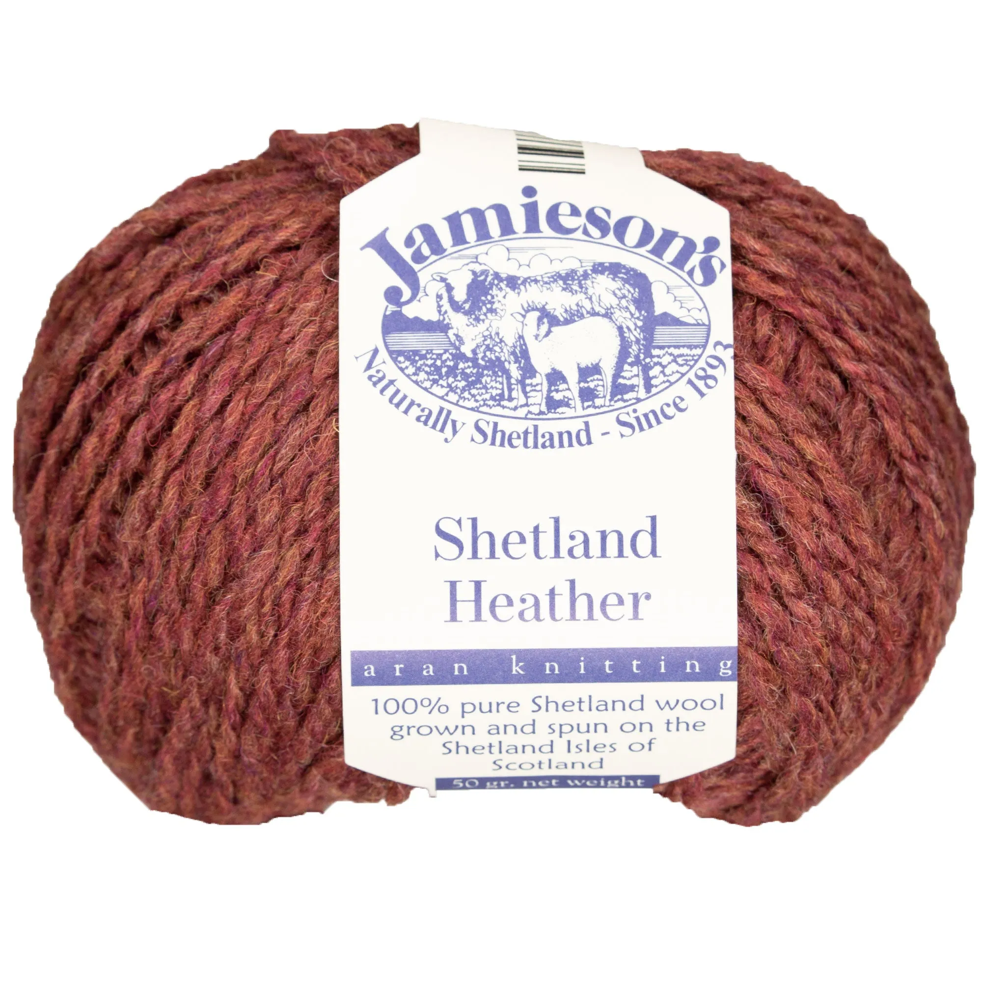 Jamieson's of Shetland Heather Aran Yarn - 200 Chianti