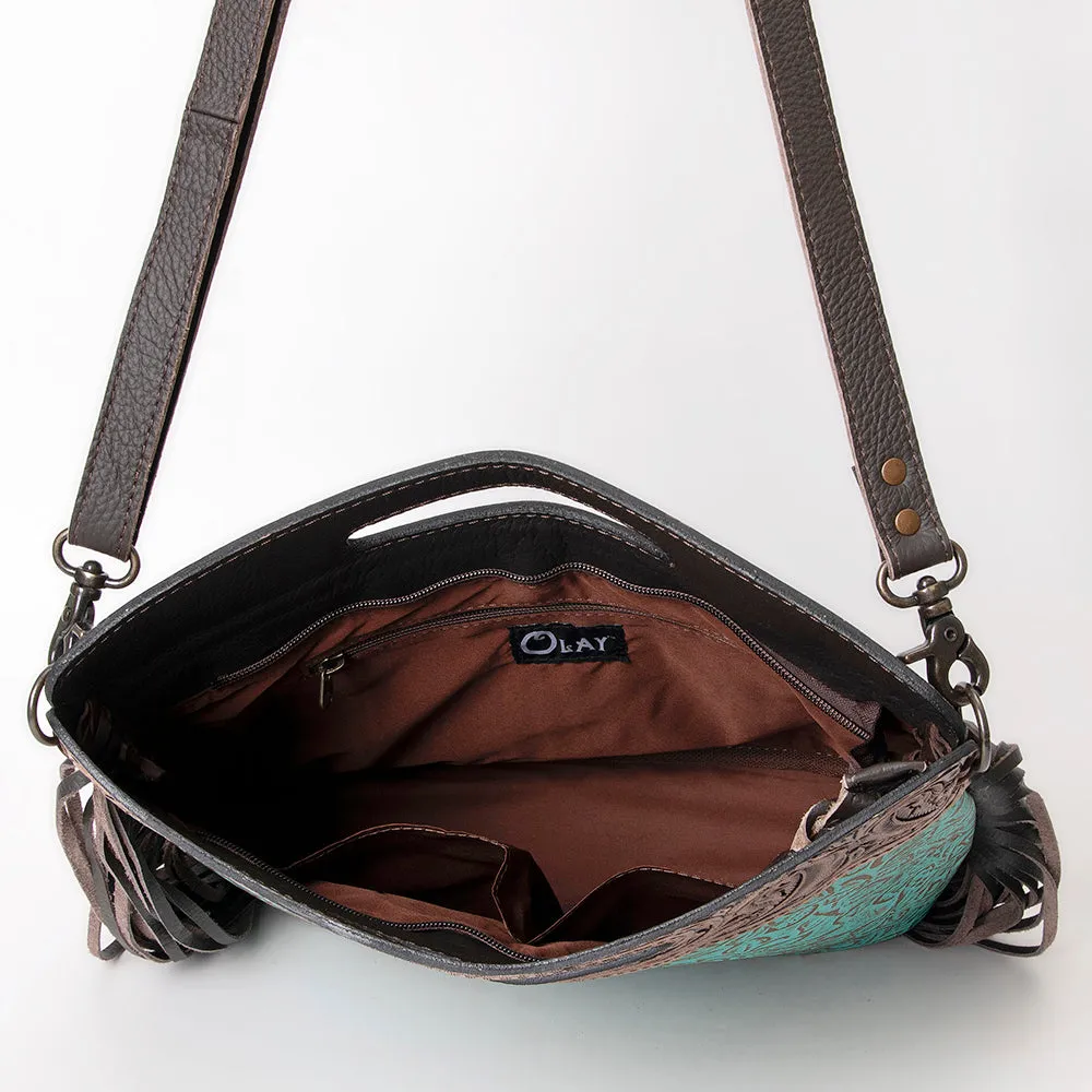 KBG159 - KBG159 -CLUTCH Harness Skirting Leather with Hand Carving Ladies Bag H16XW16 KBG159 - KBG15
