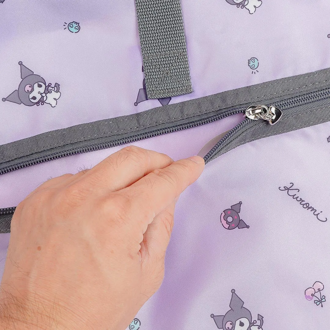 Kuromi Cherry & Skull Foldable Boston Bag