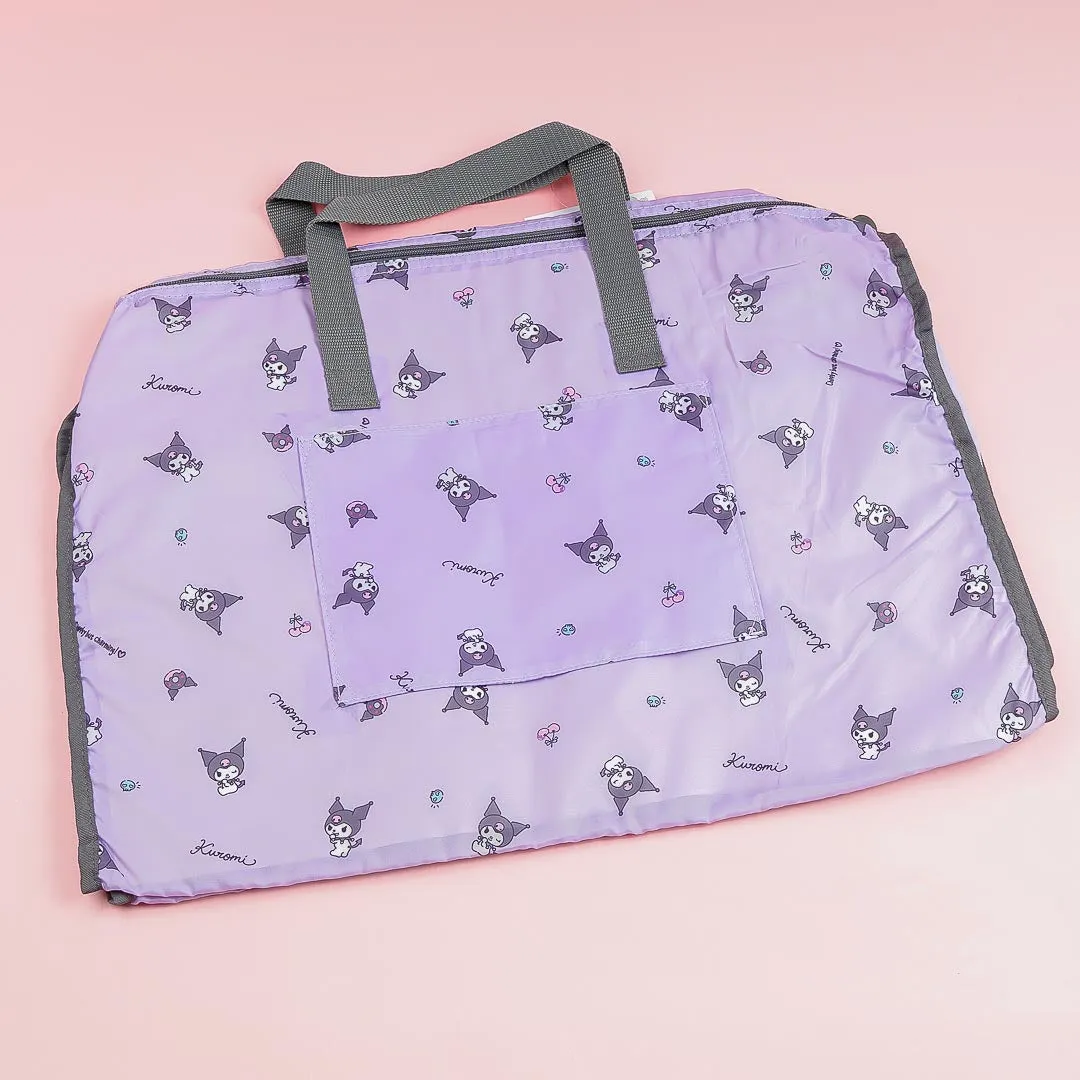 Kuromi Cherry & Skull Foldable Boston Bag
