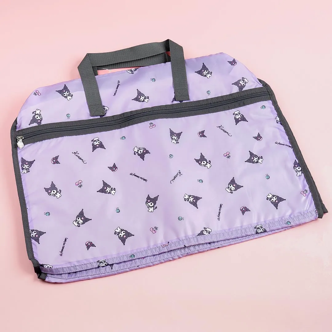 Kuromi Cherry & Skull Foldable Boston Bag