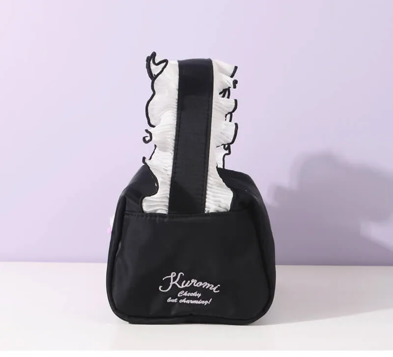 Kuromi Lace Decoration Cube Handbag