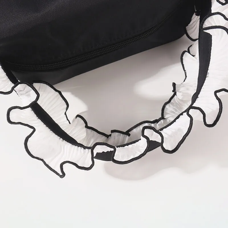 Kuromi Lace Decoration Cube Handbag