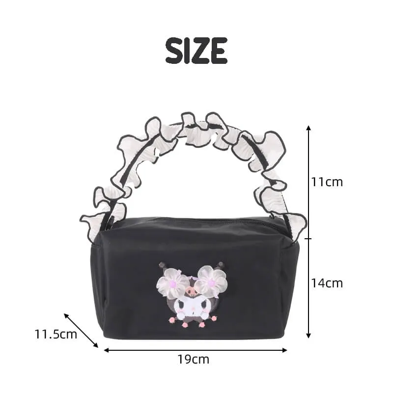 Kuromi Lace Decoration Cube Handbag