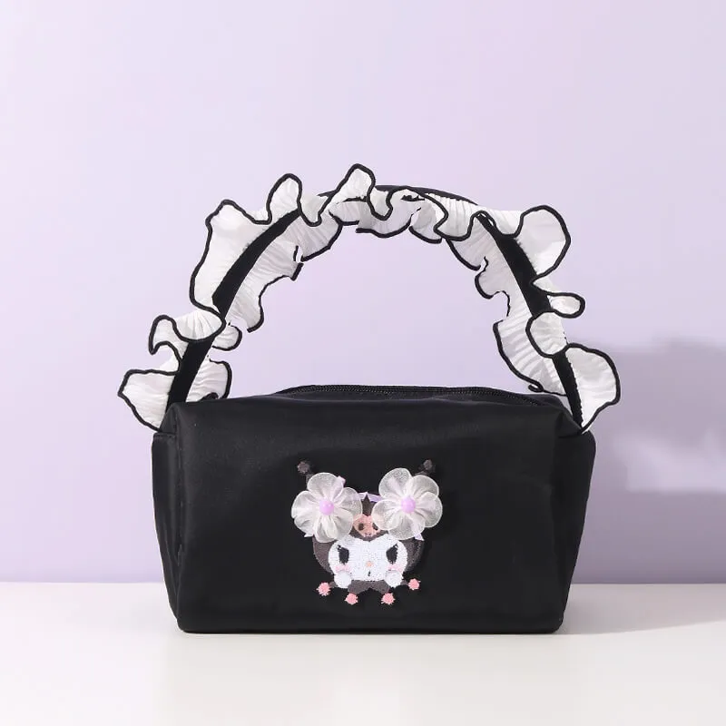 Kuromi Lace Decoration Cube Handbag