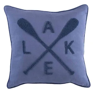 Lake Embroidered Pillow