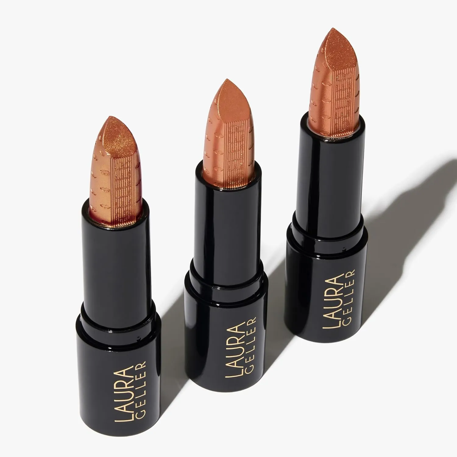 LAURA GELLER NEW YORK Gorgeous in Gold Ltd Edition Lipstick Trio Gift Set, Brilliant in Blush, Sensational in Spice, Magnificent in Mauve