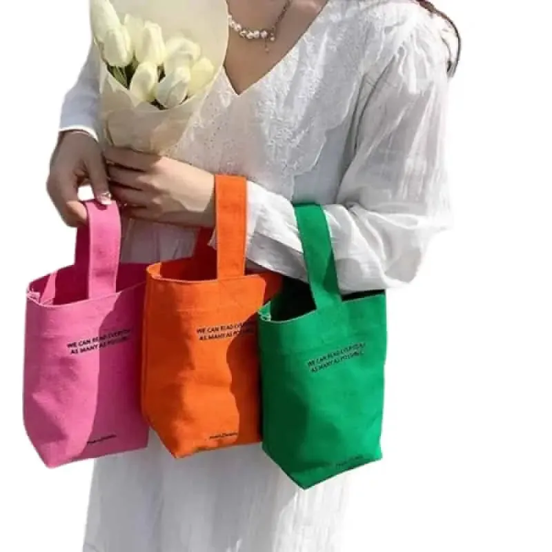 Letter Handbag Large Capacity Casual Canvas Bag