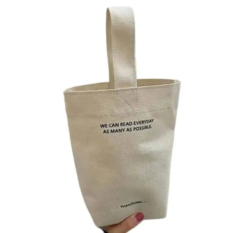 Letter Handbag Large Capacity Casual Canvas Bag