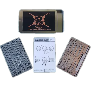 Lock Pick Pocket Set with Storage Tin