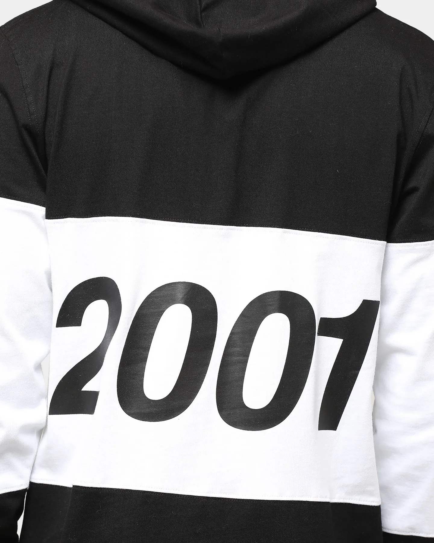 Lower Giants Irving Panel Long Sleeve Hoodie Black/White
