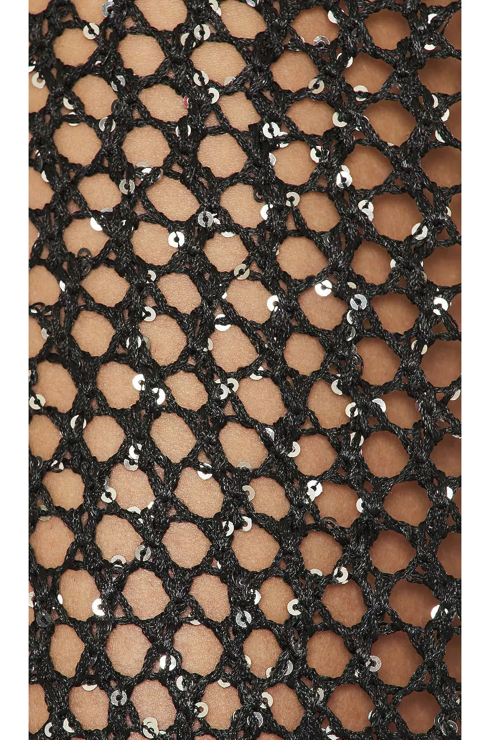 Manu Sequin Stylish Net Maxi Skirt