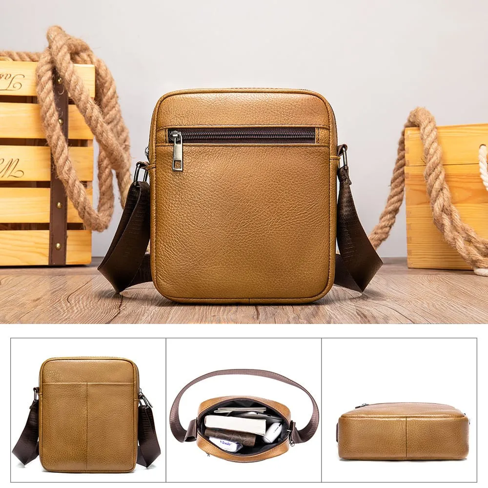 Men Leather Crossbody Bag