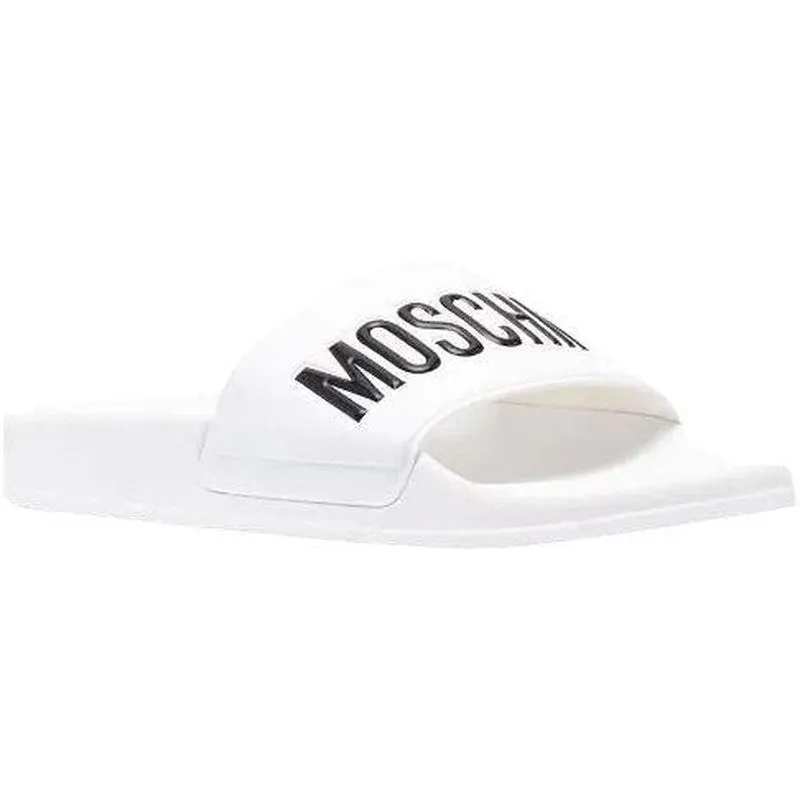 Men's Pool Slides In Rubber With Logo