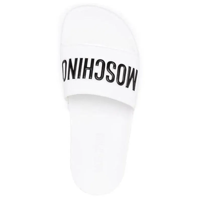 Men's Pool Slides In Rubber With Logo